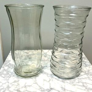 Two Large Flower Vases